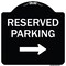 Signmission Designer Series-Reserved Parking 2, Black & White Heavy-Gauge Aluminum, 18" x 18", BW-1818-9765 A-DES-BW-1818-9765 - alternate 1
